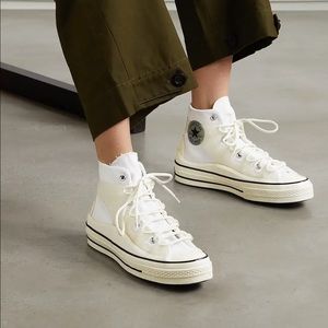 Converse Chuck 70 Utility Hi Shoes - White / Egret / Black